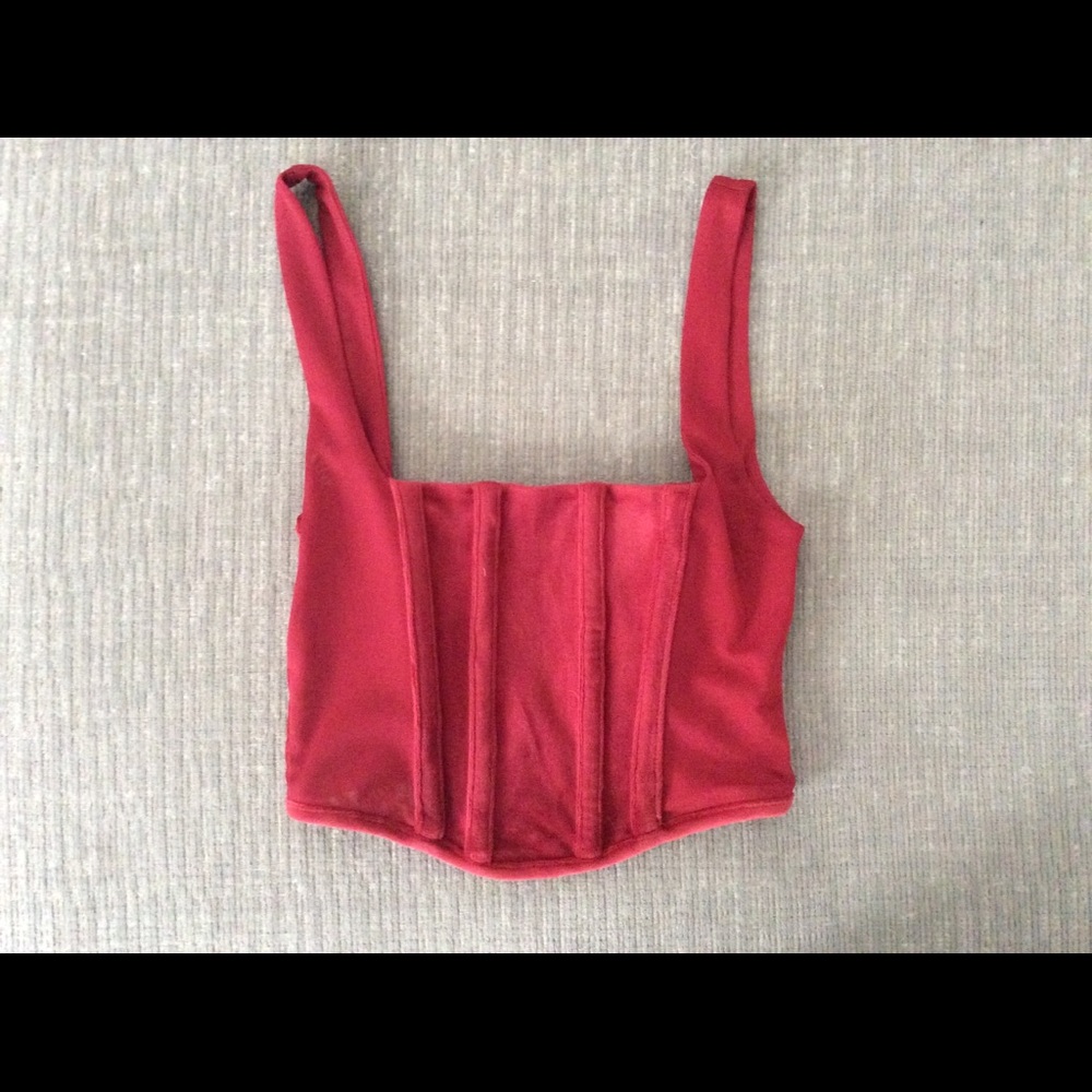 Red Corset Crop Top Forever 21